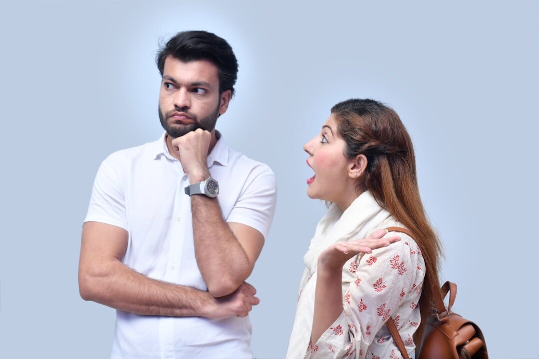 couple arguing in private