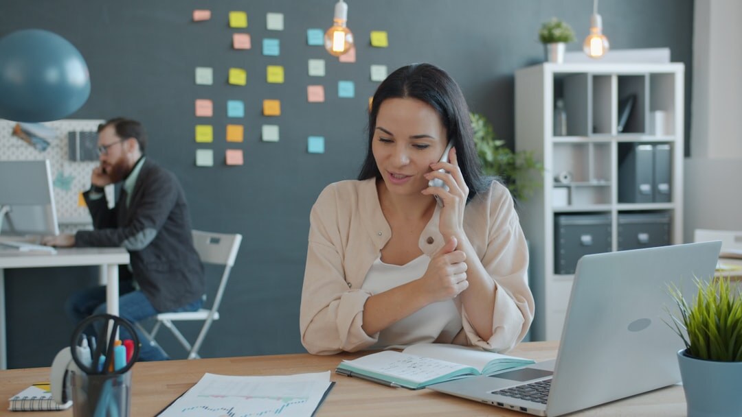 woman thinking in office